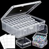 【Matériaux de Haute Qualité】La boîte de rangement pour perles est fabriquée en plastique durable de haute qualité, avec une surface lisse, propre et inodore. Elle est durable, résistante à la casse et conçue pour une organisation optimale.