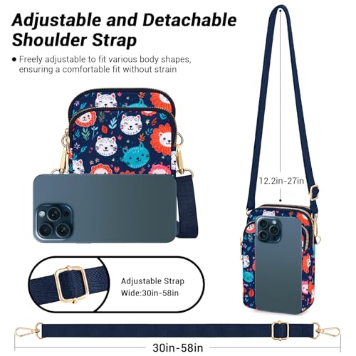 Image of YINHEXI Small Crossbody Bags for Women, Mini Cell Phone Wallet Purse, Shoulder Bag for Women and Men