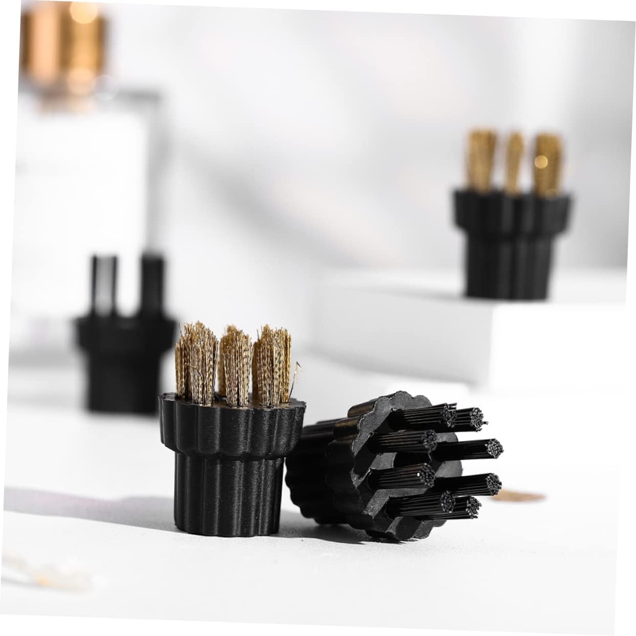 GALPADA 12pcs Replacement Brush Heads for Household Steam Cleaning Machines Multi Purpose Rotary Wash Brush with Hardness for Decontamination and Stubborn Dirt Removal Compatible with