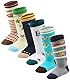 Cottock 6 Paar Kleinkind Jungen ABS Rutschfeste Socken Knie Hoch Baumwolle Griffsocken, Baby Jungen Anti-Rutsch-Socken