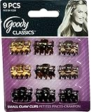 Goody Classics Small Claw Clips Assorted Colors, 9Pcs