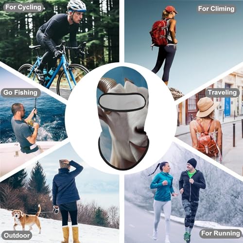 Máscara facial para cabeza completa de cabra para hombres y mujeres, protección solar transpirable, ideal para senderismo, ciclismo, correr y conducir miniatura 6