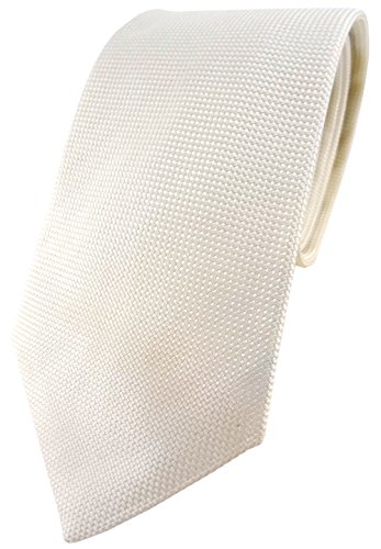 Cravate en soie creamwhite Blick le cadeau parfait pour homme raffiné