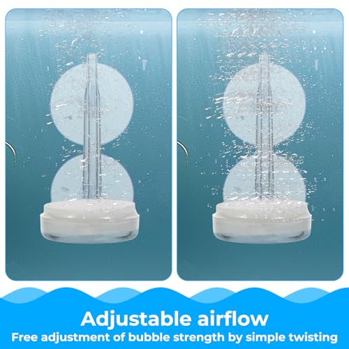 Image of Aquarium Air Stone 1.4 Inch Fish Tank Air Stone Kit Super-High Dissolved Bubbler Airstone for Aquarium Fish Tank(Pump and Tubing Not Included)