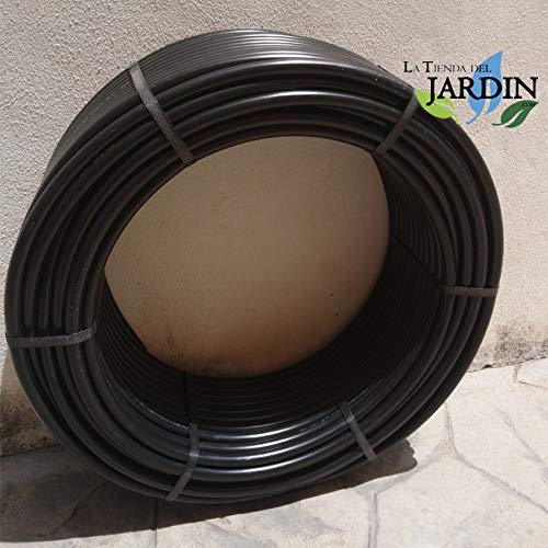 Suinga. PACK RIEGO POR GOTEO: 100 mts Tubo 16mm sin goteros + 100 mts Tubo 16mm con goteros cada 33cm + 60 tes + 60 codos + 30 manguitos