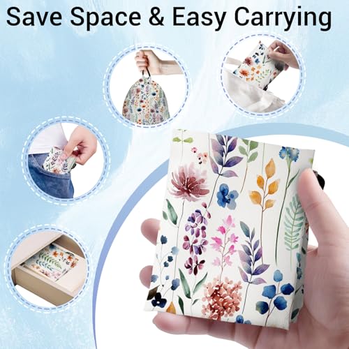 Image of Gymnastics Grip Bag Waterproof Blossom Leaf Gymnastics Pouch String Bag for Gym