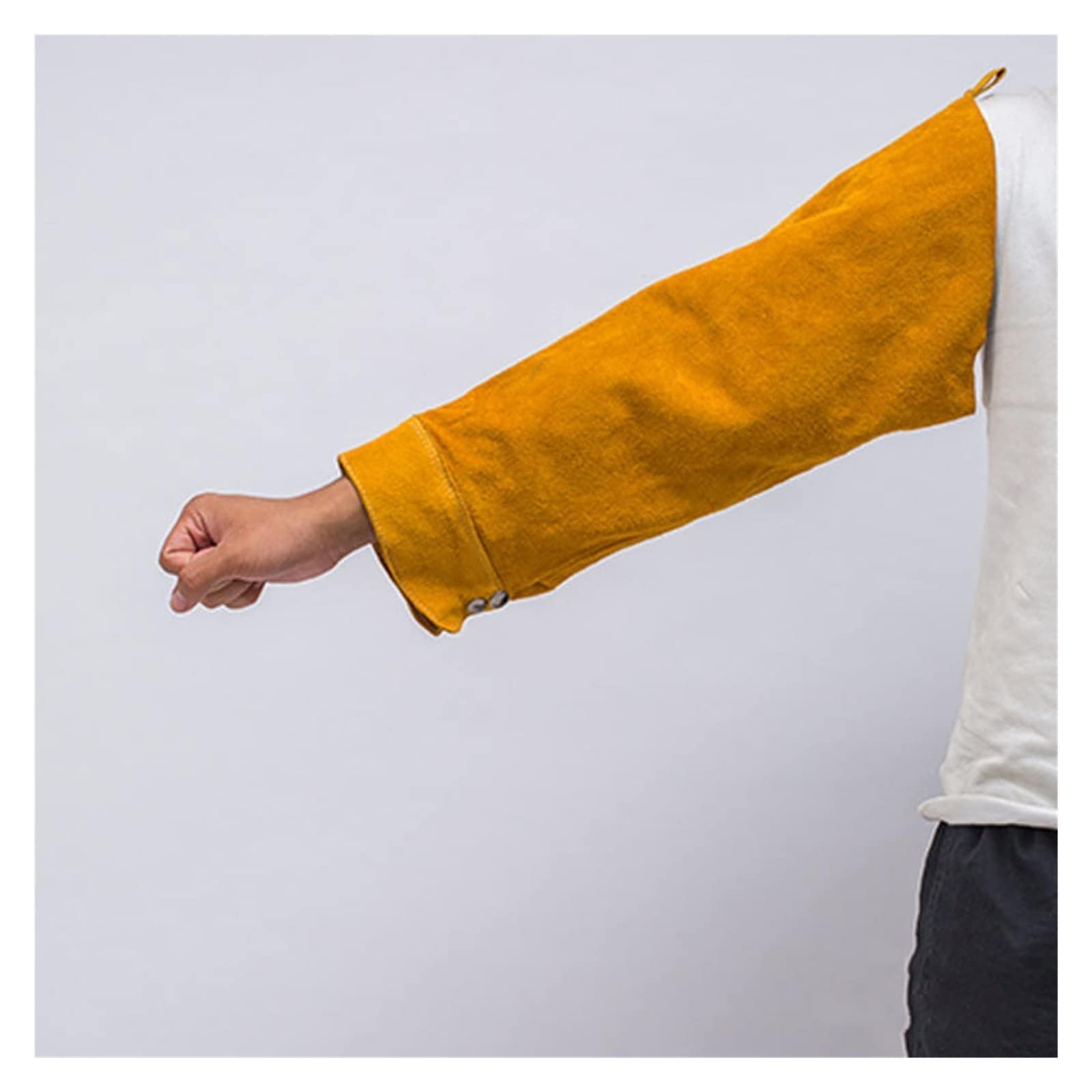 Tablier soudeur, Manches de soudage résistantes à la chaleur Sparle Protection des manches en cuir for le soudage, Vêtements de soudage Manchons à bras