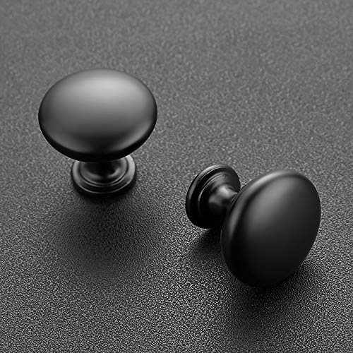 Image of Ravinte 60 Pack Kitchen Cabinet Knobs - Matte Black Zinc Drawer Pulls and Door Handles for Dressers