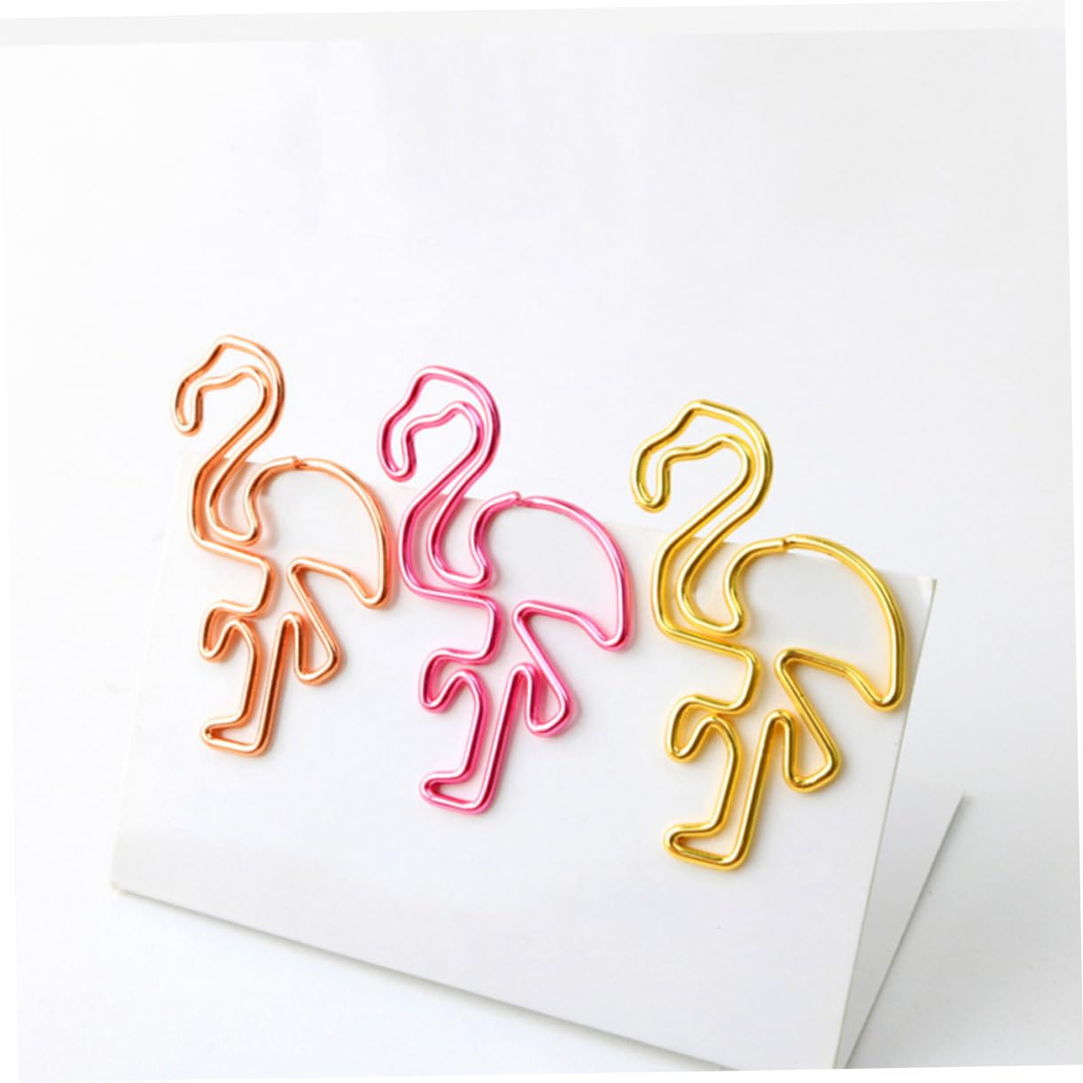 Tofficu 3 Set Di Segnalibri A Forma Di Fenicottero Fermagli in Metallo Creativi Portadocumenti Per Ufficio Aula Casa Clip Decorative 30 Pezzi * 3