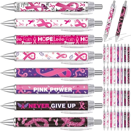 Stylos à bille cancer du sein Sayglossy pour fournitures de bureau pour femme actives