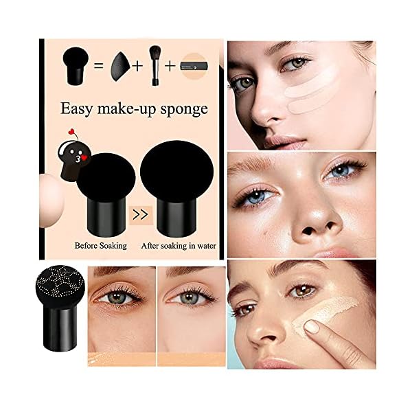 Mushroom-Head-Air-Cushion-CC-Cream-Mushroom-Head-Foundation-Long-Lasting-Nude-Matte-Concealer-Oil-Control-Moisturizing-BB-Cream-Makeup-NATURAL AOEKBOH Mushroom Head Air Cushion CC Cream - Mushroom Head Foundation/Long Lasting Nude Matte Concealer, Oil Control/Moisturizing BB Cream Makeup (NATURAL)