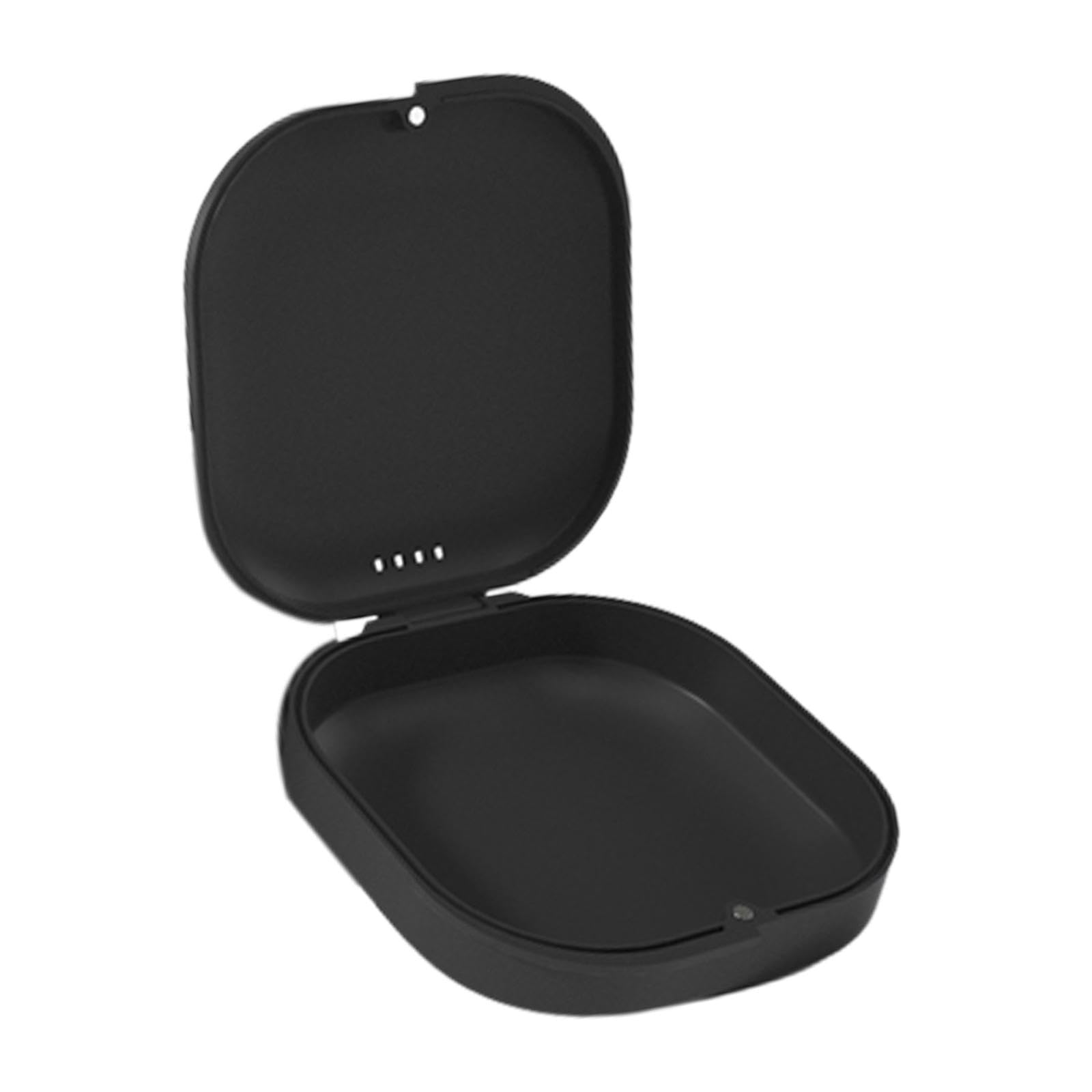 Denture Case Braces Storage Box Mouthguard Case Large Capacity Retainer Case Black |Health & Beauty | Oral Care | Denture Care-image-31