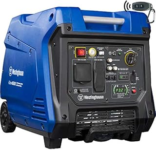 Westinghouse Outdoor Power Equipment 4500 Peak Watt Super Quiet Portable Inverter Generator, Remote Electric Start with Auto Choke, Wheel & Handle Kit, RV Ready, Gas Powered, Parallel Capable