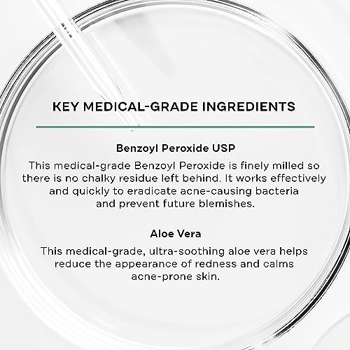 Replenix Bp 10% Acne Wash + Aloe Vera, Oil-Free Benzoyl Peroxide Face Cleanser With Medical-Grade Ingredients For Acne-Prone Skin (6.7 Fl. Oz) #TOP2