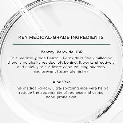 Replenix BP Acne Face Wash, 6.7 Fl Oz, Non-Oily Benzoyl Peroxide Facial Cleanser with Medical-Grade Ingredients for Acne-Prone Skin, Gently Unclogs & Refines Pores, Non-Drying & Non-Irritating