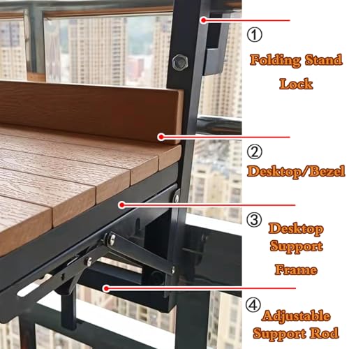 Table d'appoint pliable pour balcon idéale pour optimiser les petits espaces extérieurs