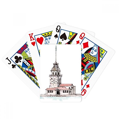 S Tower in Istanbul Turkey Poker Playing Magic Card Fun Brettspiel