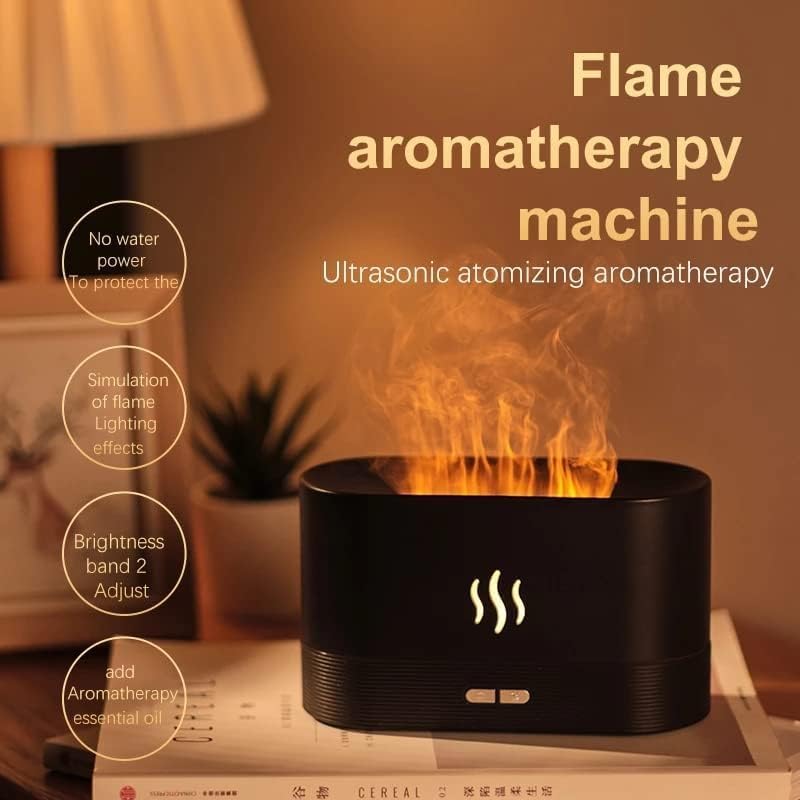 Image of AKARAN Essential Oil Aroma Air Diffuser Humidifier Aromatherapy Air Freshener for Home, Office, Car, Bedroom, Spa & Yoga (Black)