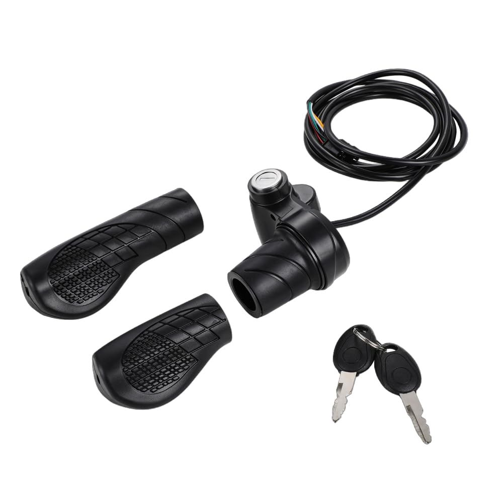 Acceleratore Torsione Bici Elettrica Acceleratore Manubrio Della Bici Elettrica Pneumatici Larghi Cavo per Ridstar Q20 Ebike Nero