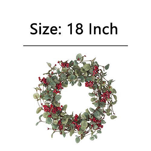 18 Inch Christmas Wreath Christmas Decorations  With Berries Winter Wreath #TOP1