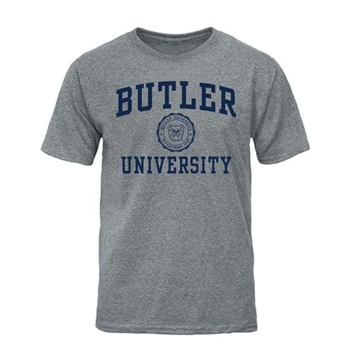 Barnesmith Butler University Bulldogs Short-Sleeve T-Shirt, Heritage, Charcoal Grey, Large