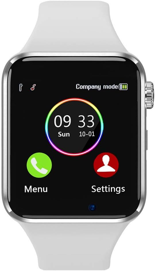 Sazooy Smart Watch for Android Phones Compatible with iPhone Samsung, Fitness Tracker Smartwatch Touch Screen Bluetooth Watch with Sim SD Slot Camera Support Text and Call for Women Men Kids (White)