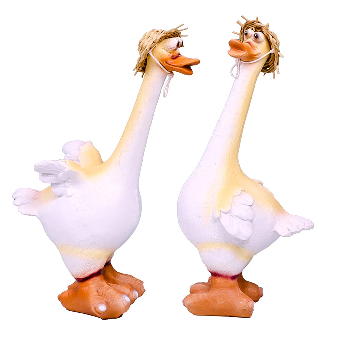 Duck Decor, Duck Figurines Home Decor or Duck Statues for Garden beds. These Cute Decorative Duck Figurines Will add Character and Charm to Any Space. Duck Family Yard Decorations.