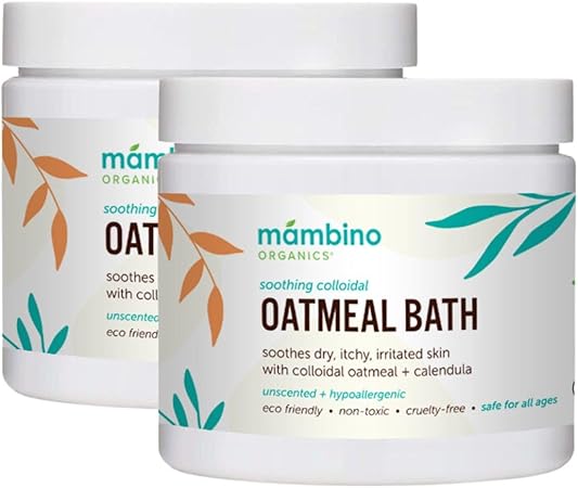 Amazon.com: Organic Colloidal Oatmeal Bath Soak – 2-Pack Oatmeal Powder ...