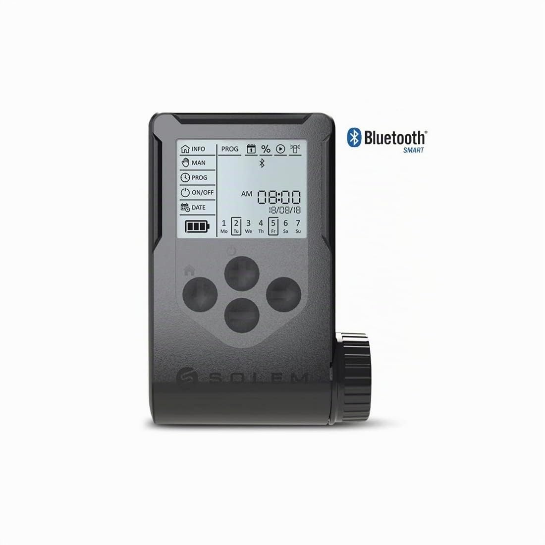 GNCGarden Programmatore a batterie DC IP68 Bluetooth WOOBEE SOLEM - Programmatore Woo-Bee 2 - Programmatore di irrigazione Bluetooth - Woobee Programmatore di irrigazione a 2 stazione