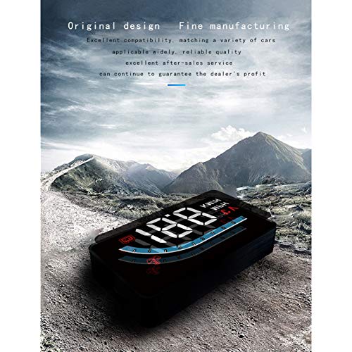 Display de HUD para carro, display de cabeça para cima Velocímetro de alta definição Ferramenta de d