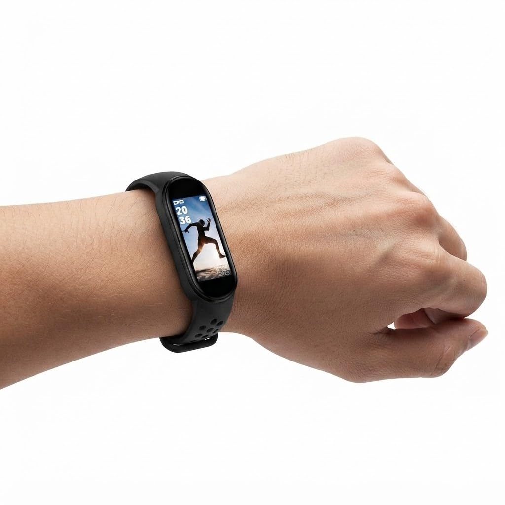 drumstone (𝐏𝐫𝐞𝐦𝐢𝐮𝐦 𝟏𝟓-𝐘𝐞𝐚𝐫 𝐖𝐚𝐫𝐫𝐚𝐧𝐭𝐲 m8 smart fitness band with high resolution color display, step counter, sleep monitor, waterproof activity tracker & bluetooth call