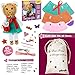 qollorette Felt Sewing Kit for Children, Make Your Own Teddy Toy, Kids' Craft Kit - Make A Friend Sew Kit - Beginner Sewing Kit for Kids, Learn to Sew & Play