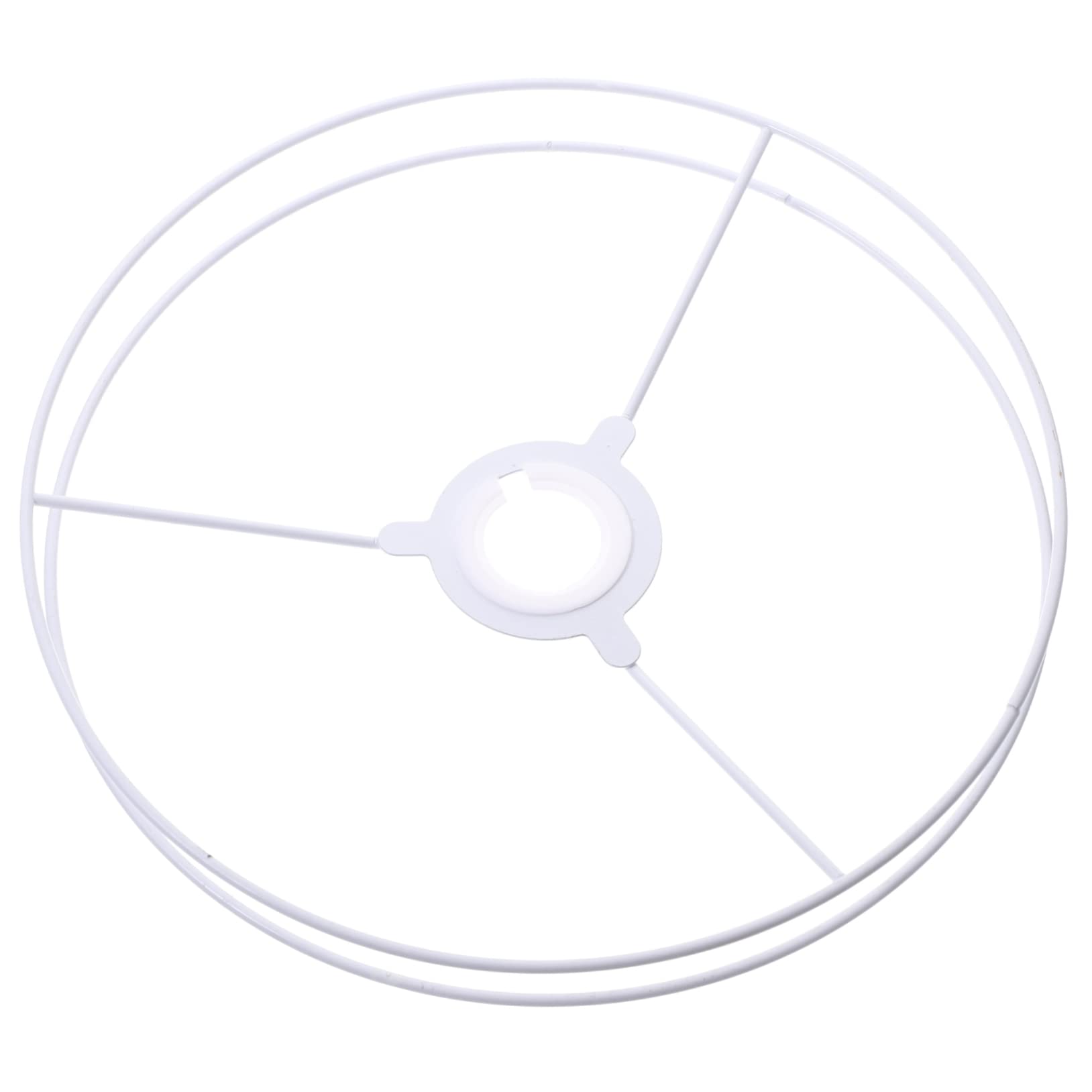 Zerodeko Lamp Shade Ring Frame 30cm Diameter Shade Ring for Pendant Light DIY Lampshade Holder, As Shown, 30.00X30.00X3.50CM