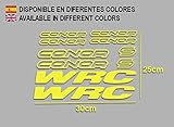 Encaje perfecto Ecoshirt H5-3TEO-AGCH Pegatinas Connor WRC F120 Vinilo Adesivi Decal Aufkleber Клей MTB Stickers Bike, Amarillo