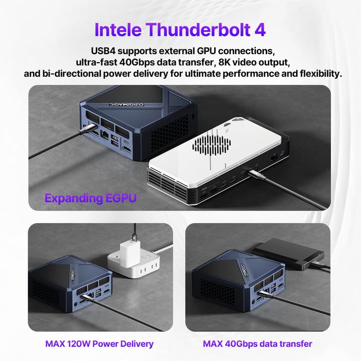 ORIGIMAGIC N3 Mini PC, Core i7-12700H, 32GB DDR4 512GB NVMe SSD