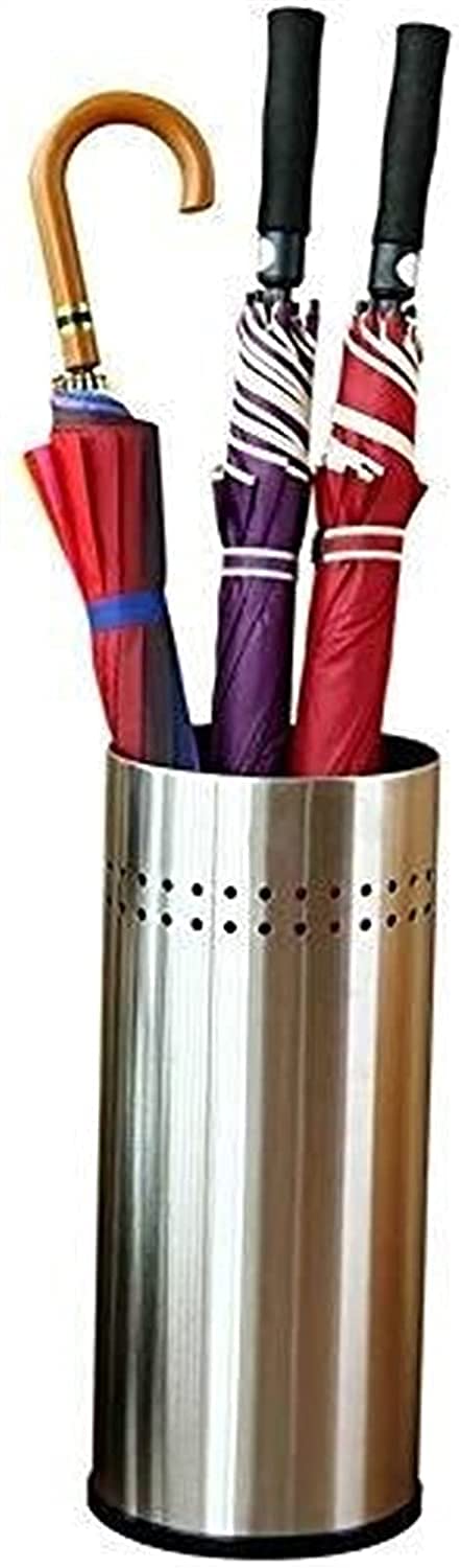 Porte parapluie en acier inoxydable haut de gamme LUNEZY design rond