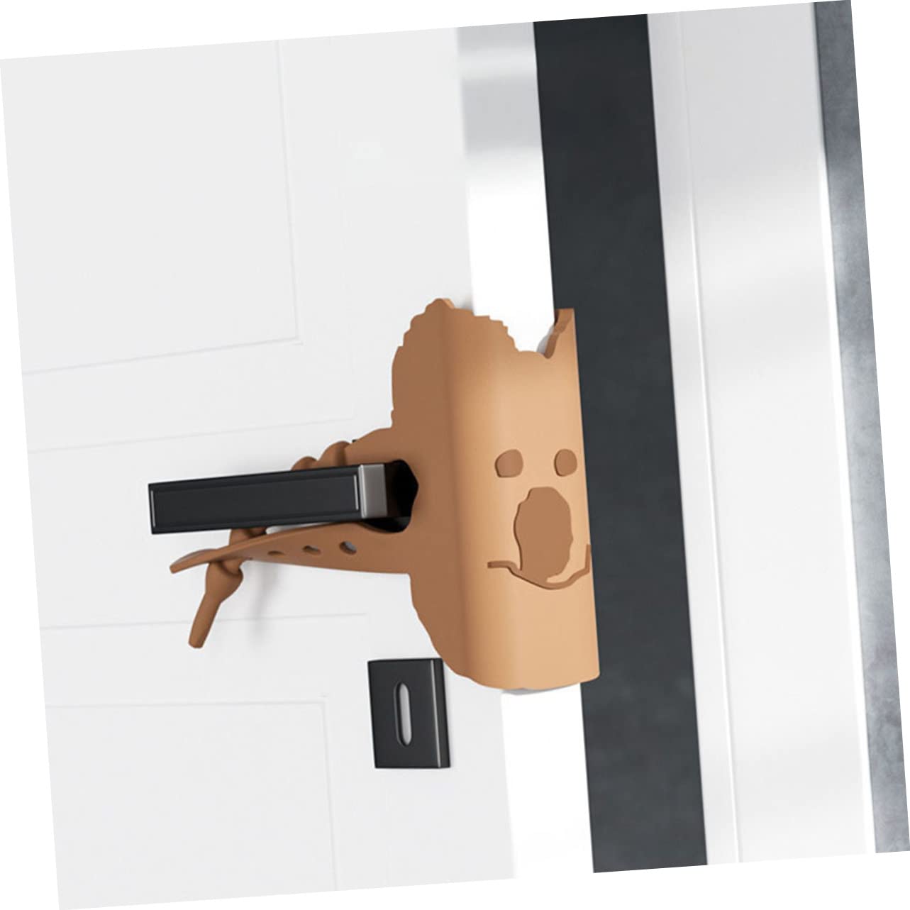 HEMOTON 5 Juegos Caso De Bloqueo Silencioso Puerta Cerraduras De Seguridad para Niños para Puertas Topes De para Portazos Linda Coffee Gel De Sílice 2 Piezas * 5