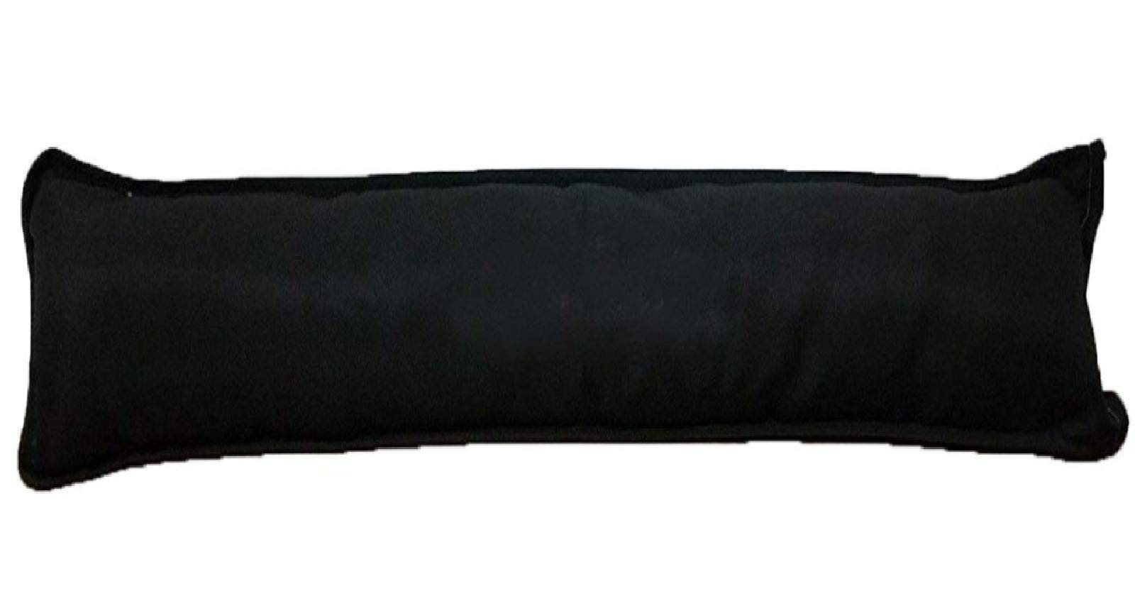 AHR LTD. New Plain Giant Jumbo Fabric Draught Excluder Decorative Simple Door or Window Draft Guard Winter Air Stopper (Black)