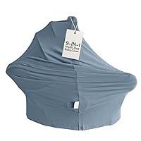 Vista 8 de MOZAH Funda Multiusos para Bebé: Fundas para Asiento de Carro 9 en 1, Cubierta de Dosel, Cubierta Transpirable para Lactancia, Funda para Cochecito