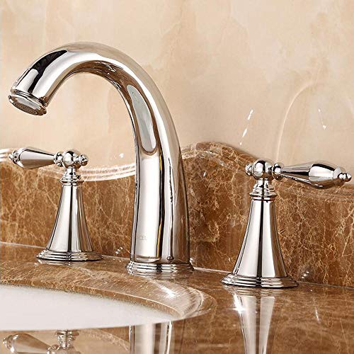 Robinet de baignoire anti calcaire en cuivre brillant pour stopper les fuites d'eau