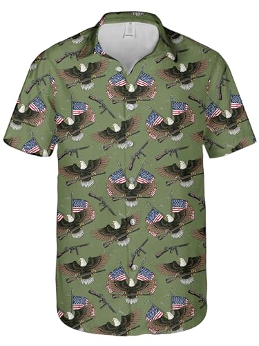 Hawaiian Shirt for Men Summer Funny Short Sleeve Button Down Shirts Gifts