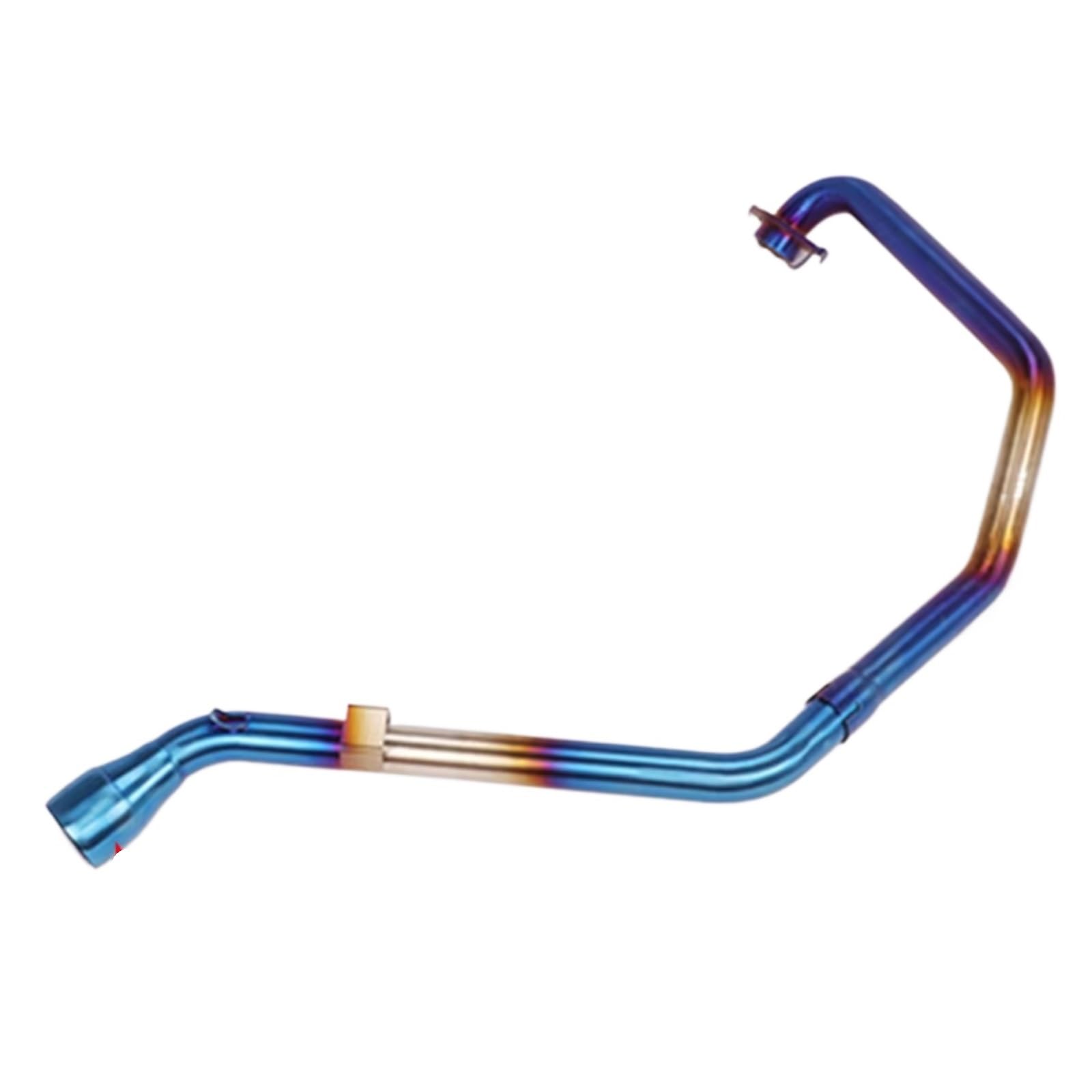 Kompatibel Mit Suzuki Für GIXXER250 Für SF250 Motorrad-Auspuffrohr Slip On Vorderrohr Mittelverbindungsrohr Schalldämpferleitung Zubehör(B)