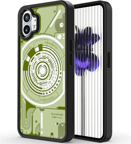 Image of KAPAVER Cyber-i Edition Back Cover Case for Nothing Phone 1 - Black [CyBer-02]