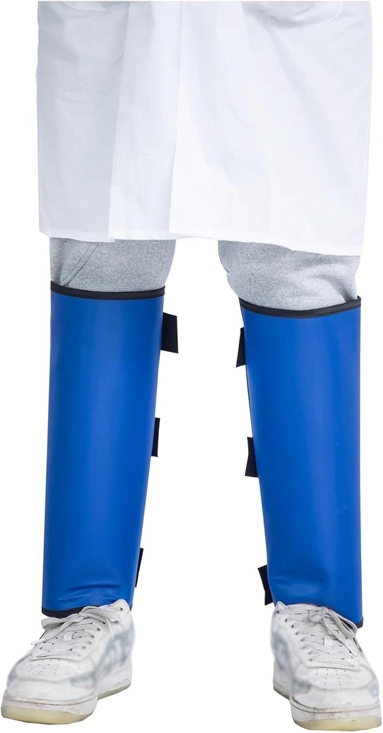 Protège-jambes plombé rayons X souple contre les radiations avec attache ajustable