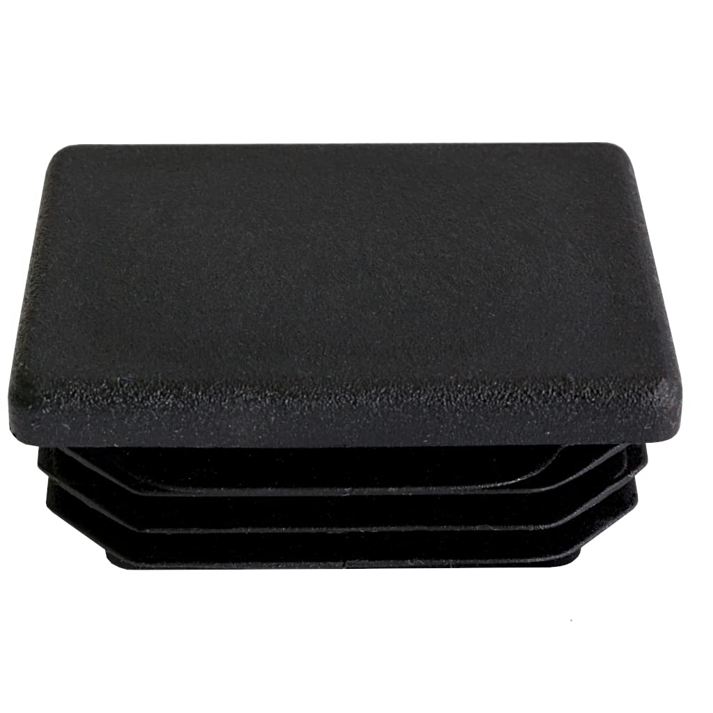 TIBU Zatyczki lamelowe prostokątne zaślepki do rur, zaślepki do rur, osłona, prostokątne, 50 sztuk, rury prostokątne, 40 x 30 x 2 mm