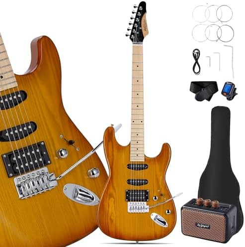 Adjustable Guitar Strap With Pick Holder - Brown Cotton, Fits Electric & Acoustic Guitars (36"-61")