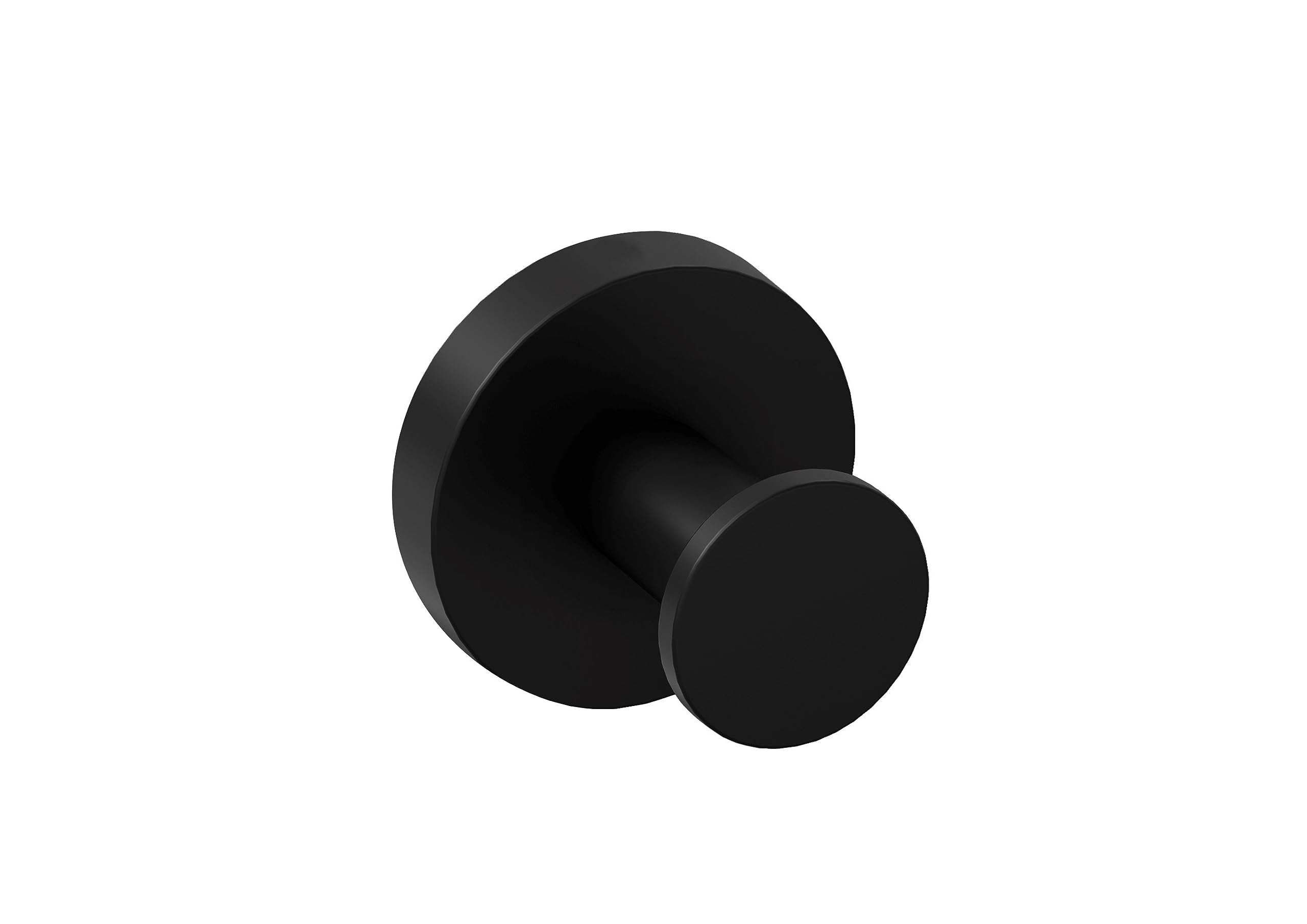 Cosmic Dull Black Start Circular And Contemporary Design Wall Hook. Towel Hook With Screw Attachment. Matte Black Color Metal Bathroom Accessory