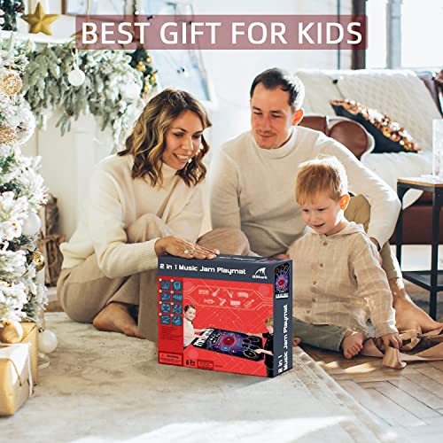 Qshark SLW9981 2 In 1 Kids Music Learning Toys For Boys Girls, Drum Set + Piano Mat thumb #5