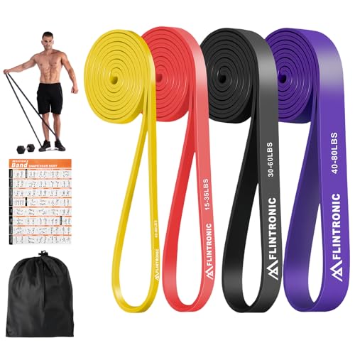 flintronic Resistance Bands Set, 4 Verschiedene Stufen von...