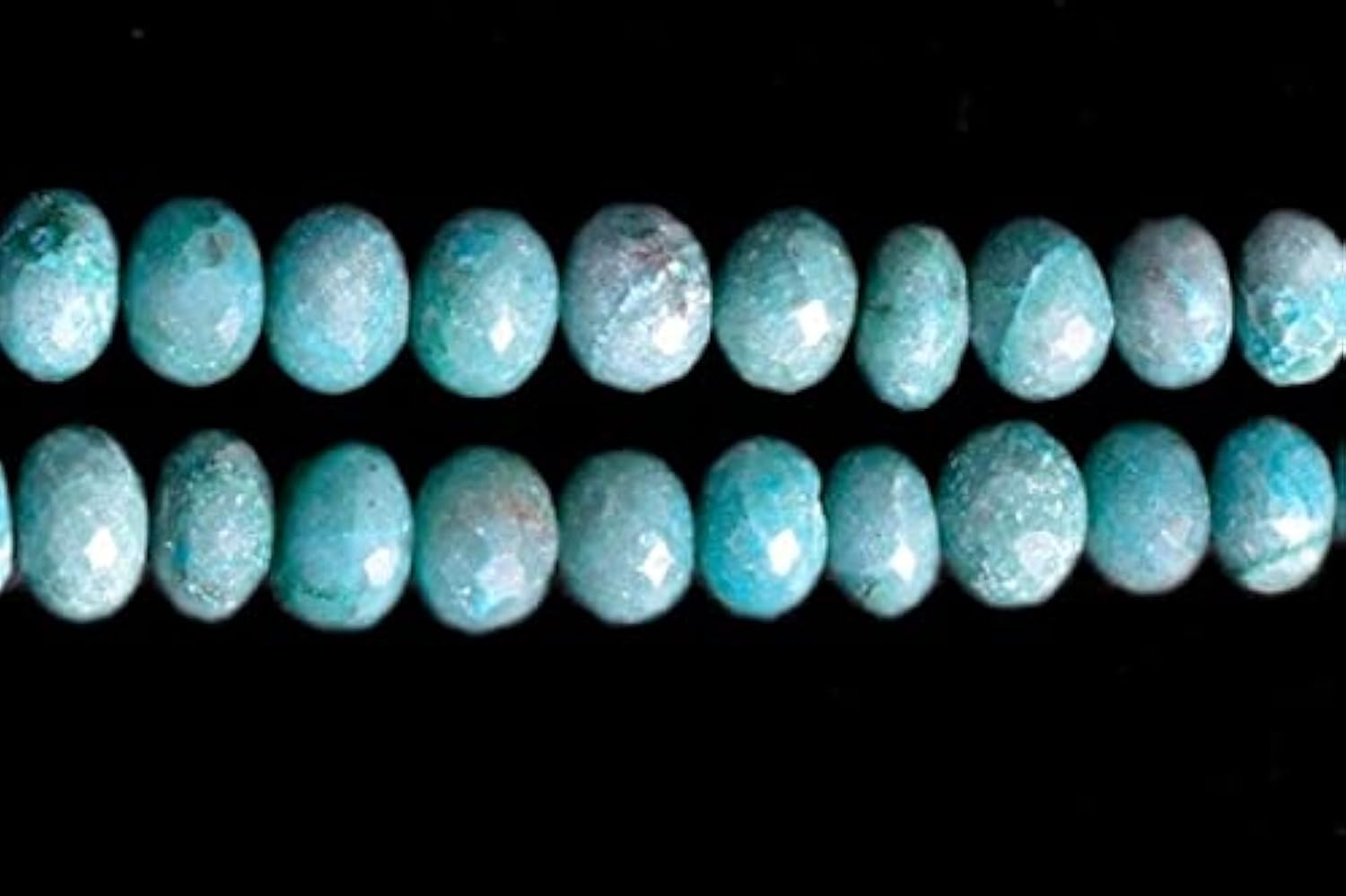 Chrysocolla Faceted Beads 7mm 8mm pierre chrysocolle naturelle en perles pour création bijoux